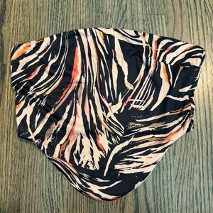 Tiger Mist animal print strapless top size small